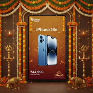 reliance digital iphone 16e @ 44,999 plus bank offers!